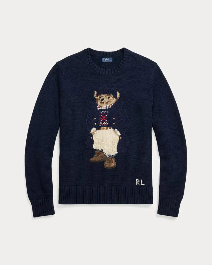 Conjunto para hombre 3 estilos RL Polo Bear Suéter Conjunto YANKEES
