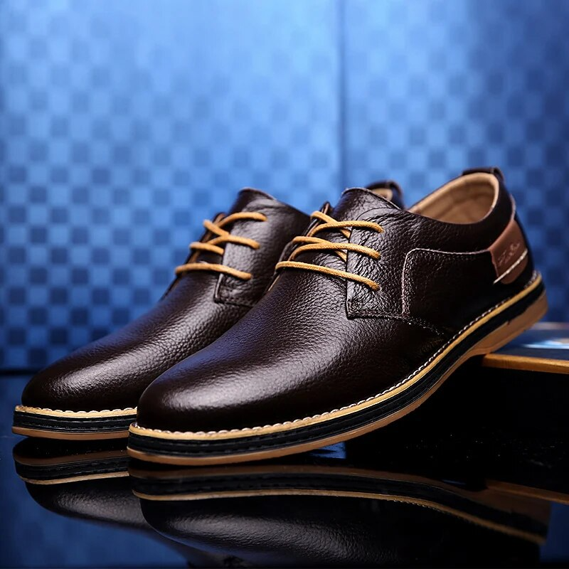 Chaussures en cuir véritable Lucas Wellington