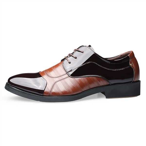 Chaussures richelieu en cuir verni