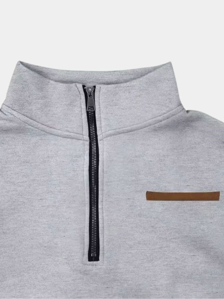 Urban High-Neck Sweater Slate
