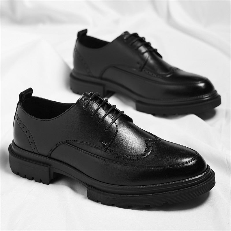 Zapatos de vestir Roberto de cuero genuino