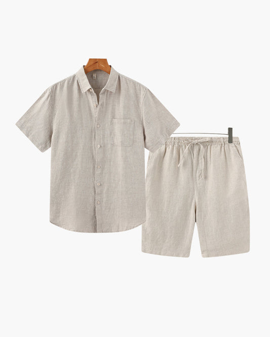 Conjunto de lino (con pantalón corto)