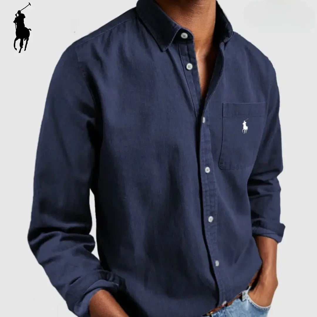 Chemise Oxford décontractée haut de gamme pour homme