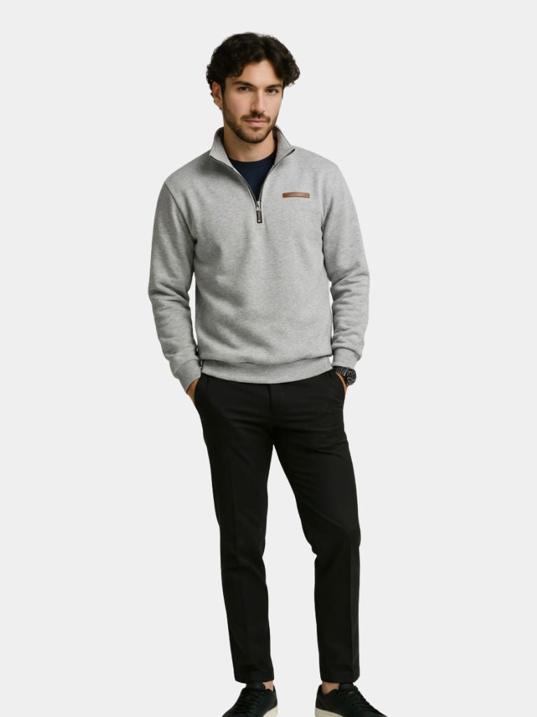 Urban High-Neck Sweater Slate
