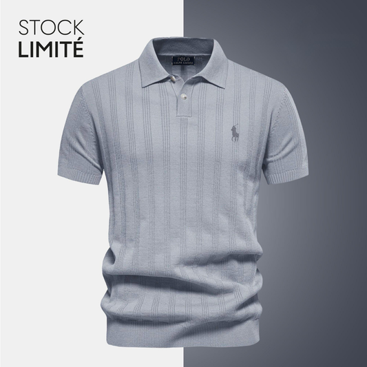 Polo de punto texturizado exclusivo para hombre