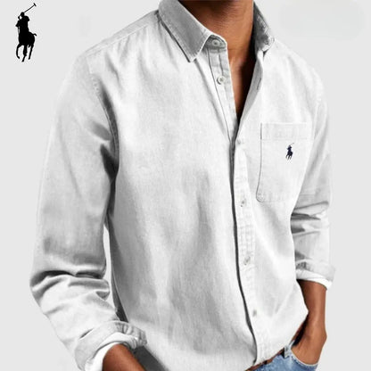 Chemise Oxford décontractée haut de gamme pour homme