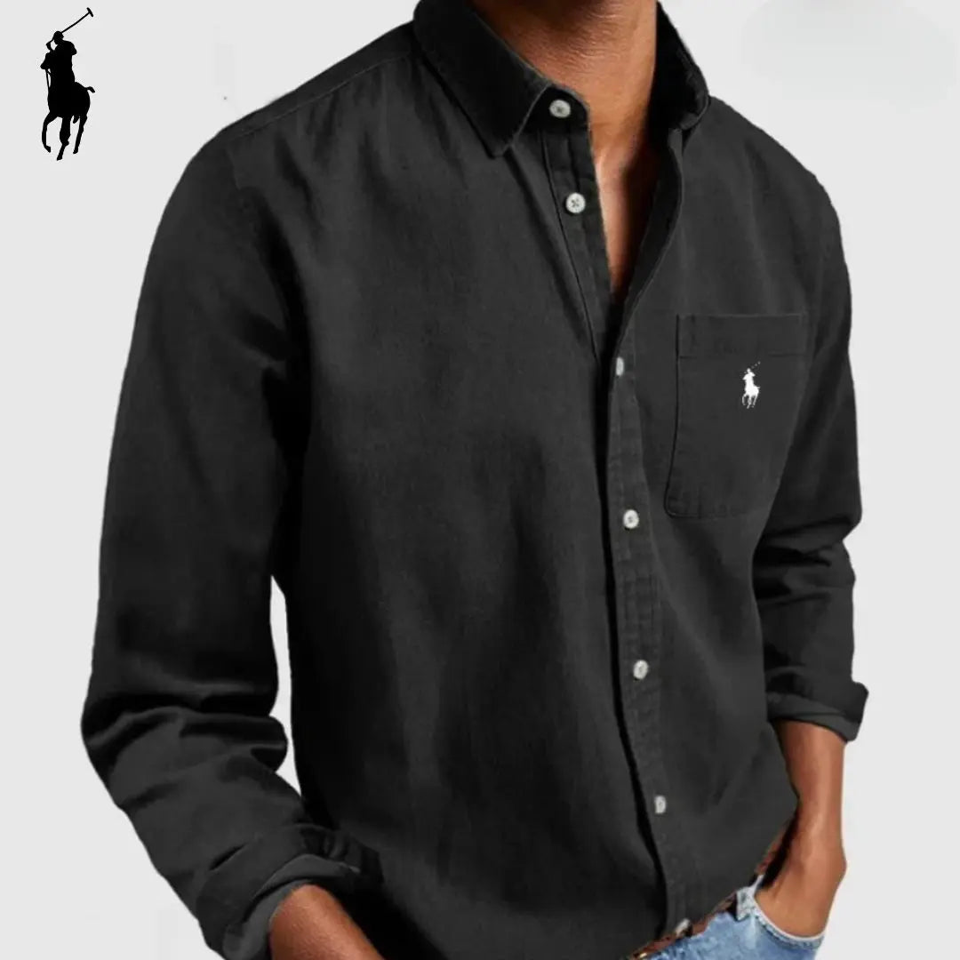 Chemise Oxford décontractée haut de gamme pour homme