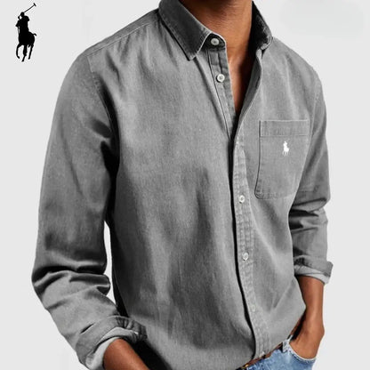 Chemise Oxford décontractée haut de gamme pour homme