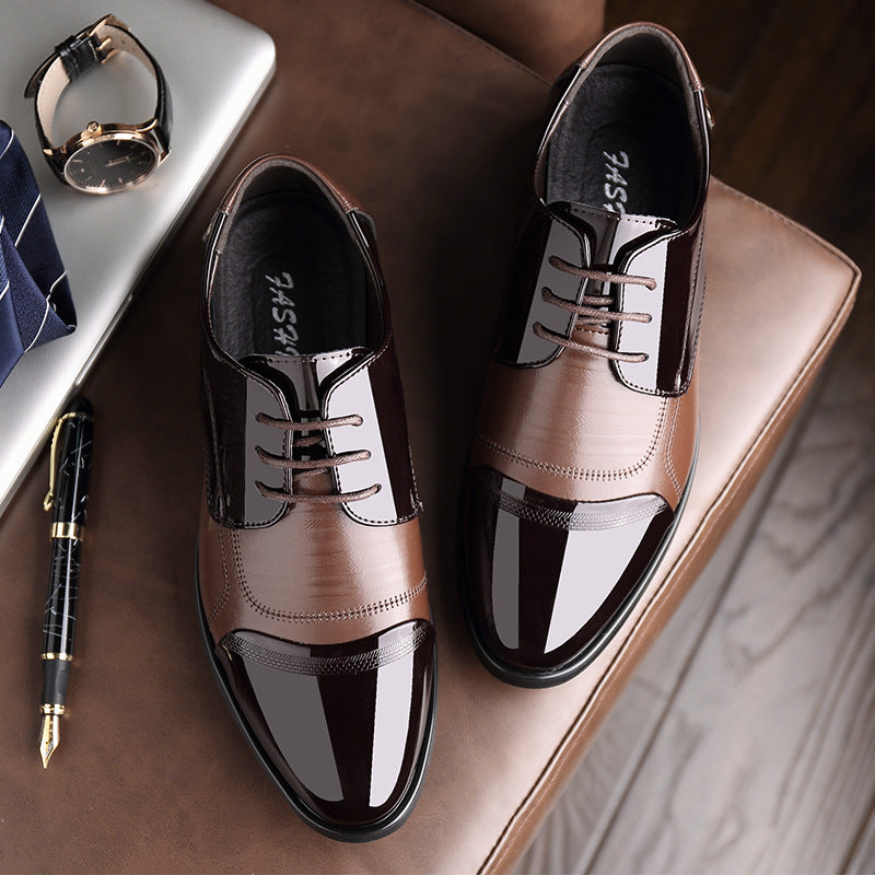 Chaussures richelieu en cuir verni