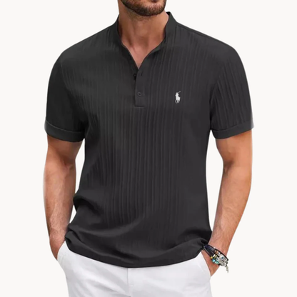 Camiseta Henley Acanalada L.C. - Venta de Liquidación