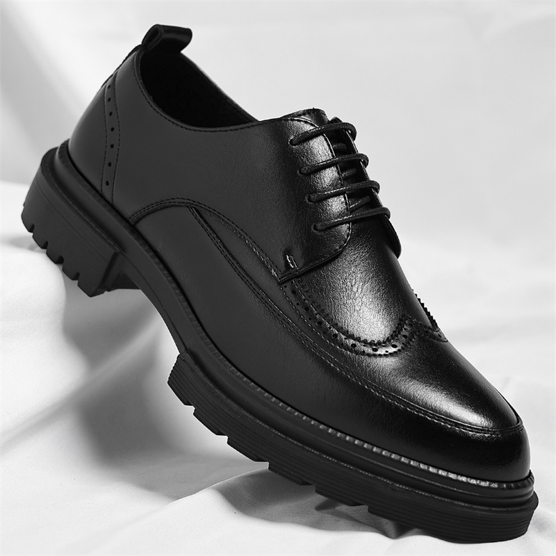 Zapatos de vestir Roberto de cuero genuino