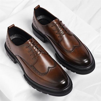 Zapatos de vestir Roberto de cuero genuino
