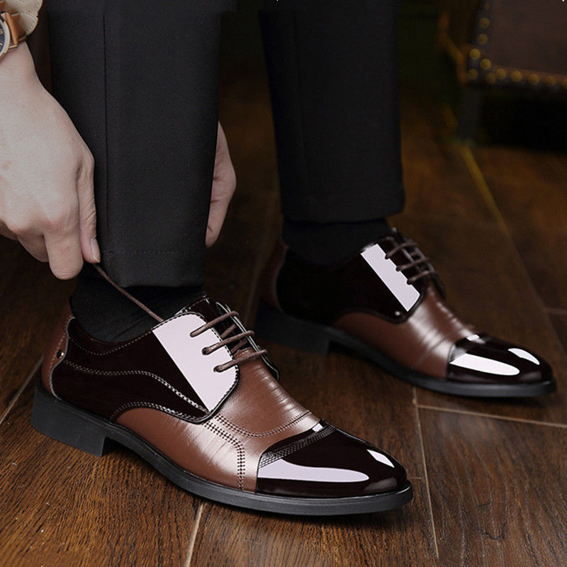 Chaussures richelieu en cuir verni