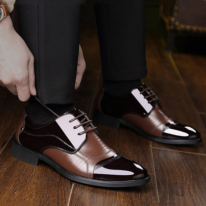Chaussures richelieu en cuir verni