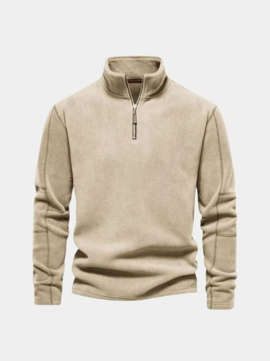 Pull Col Zippé Alpine - Cross & Crown