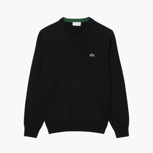 L.C Monochrome Cotton V-neck Sweater