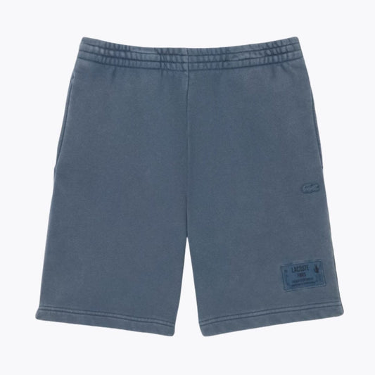 L.C Washed Effect Cotton Fleece Shorts