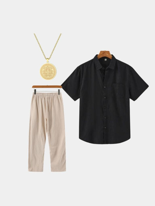 Set Medaglia Nera - Croix et Couronne
