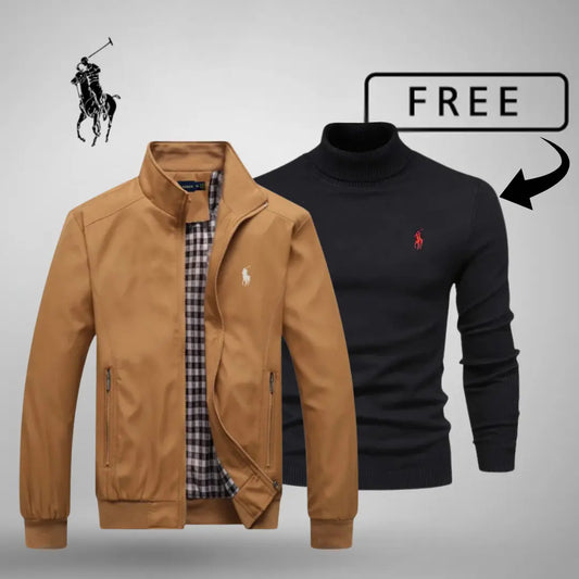 Bomber informal de hombre con cremallera prémium + jersey o camisa GRATIS (a elegir)