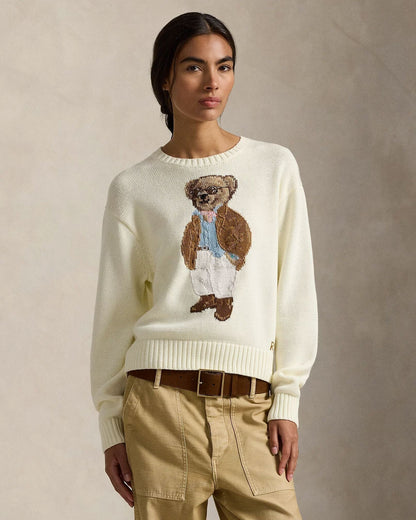 Pull en coton ras-du-cou Polo Bear pour homme