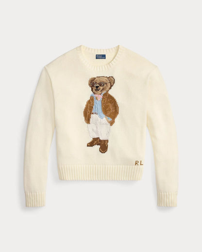 Pull en coton ras-du-cou Polo Bear pour homme