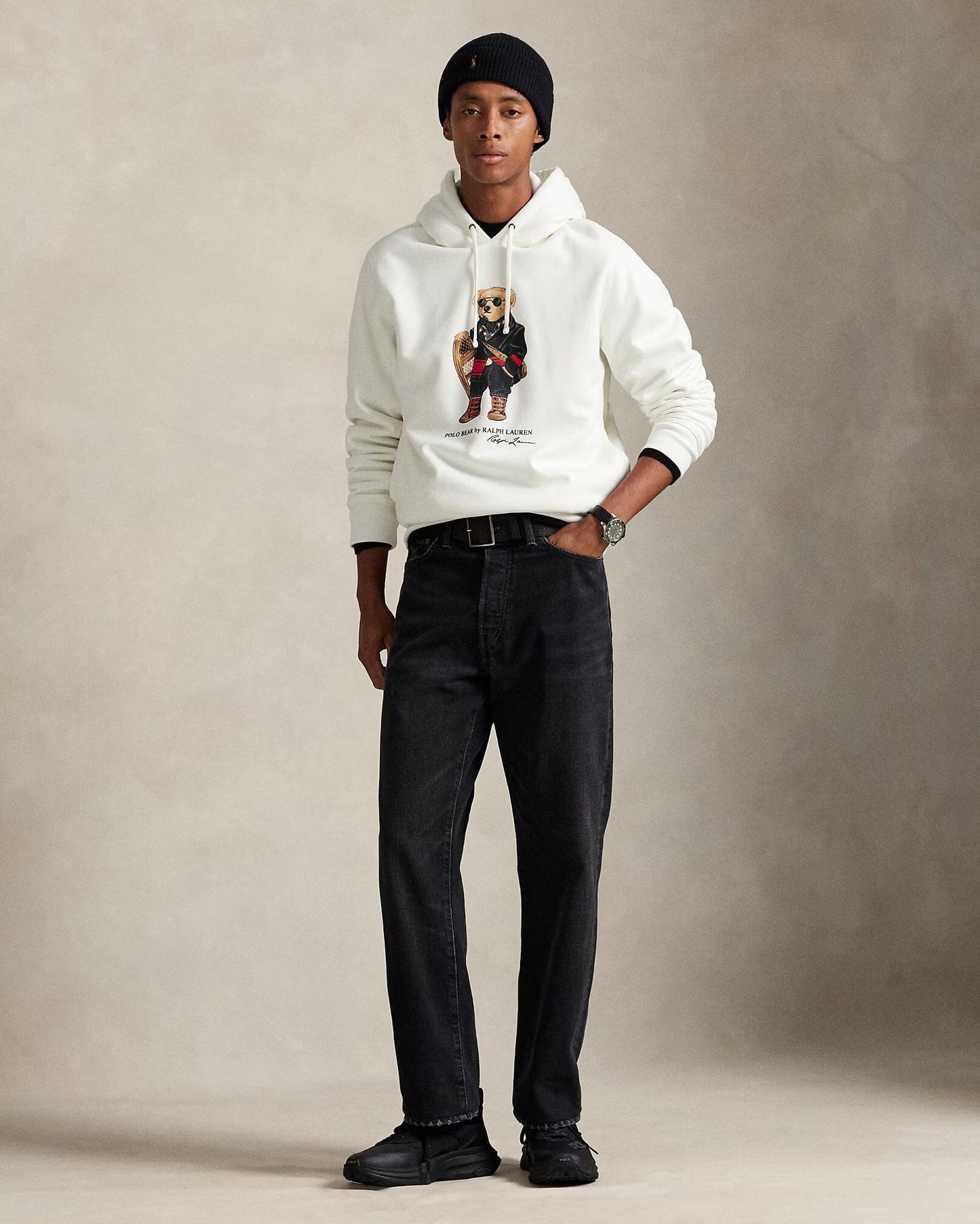 Sudadera polar con capucha Polo Bear para hombre