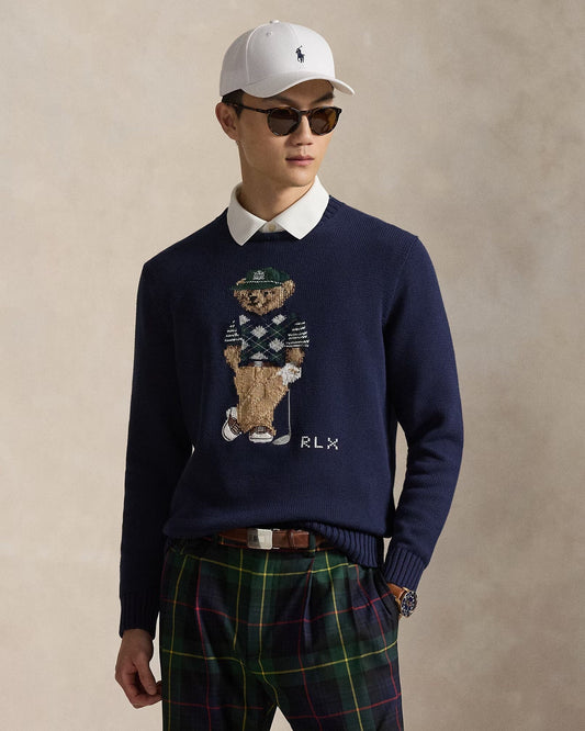 Pull en coton mélangé Polo Bear pour homme