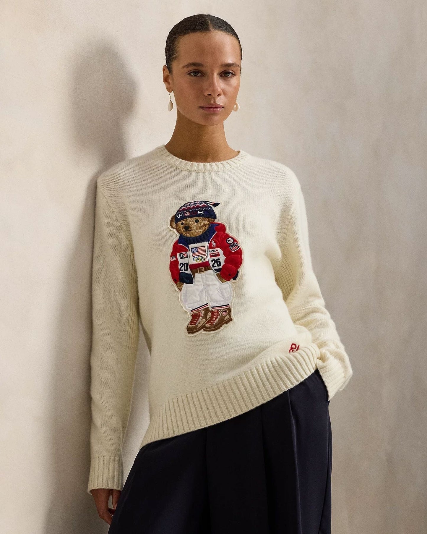 Men's Team USA Polo Bear Sweater
