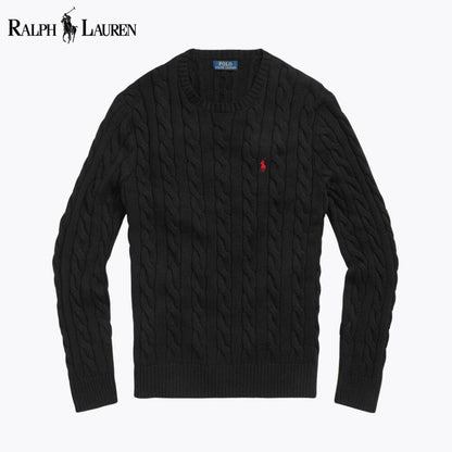Men's Cable-Knit Cotton Jumper