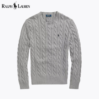 Men's Cable-Knit Cotton Jumper