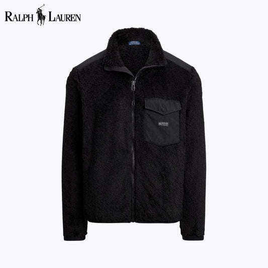 Chaqueta polar de pelo rizado para hombre