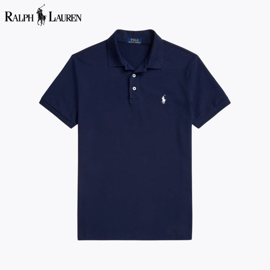 Polo de Malla Elástica Ajustado Personalizado para Hombre