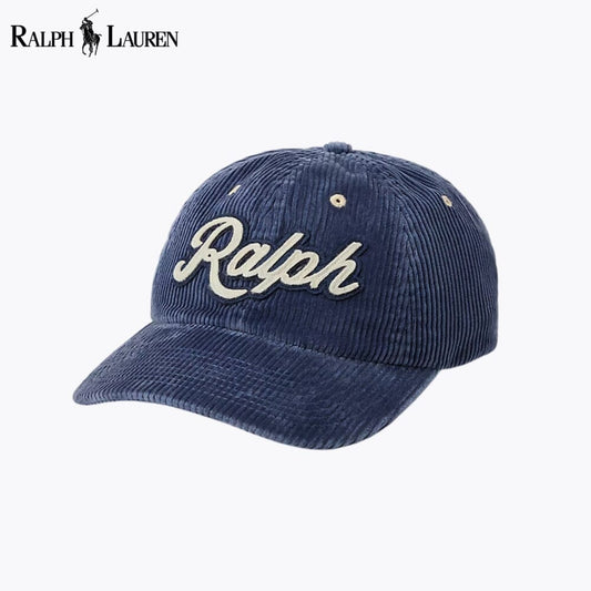 Gorra de pana con logo para hombre