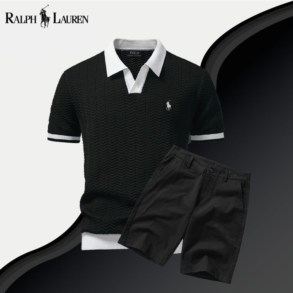 Ensemble polo + short Old Money pour homme