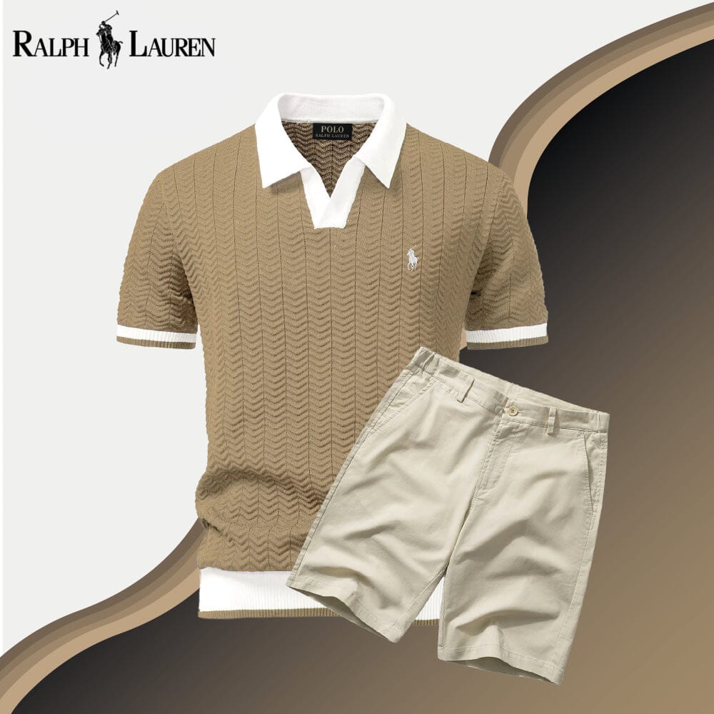 Ensemble polo + short Old Money pour homme
