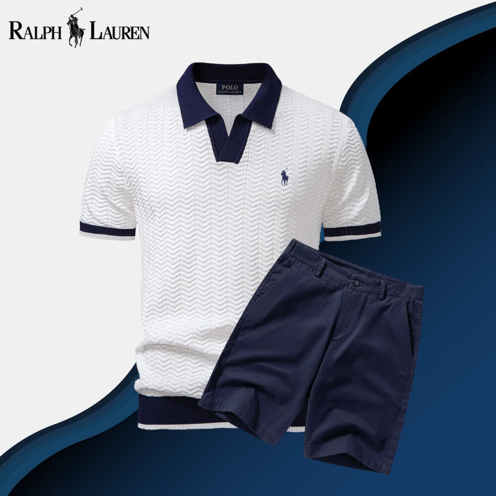 Ensemble polo + short Old Money pour homme
