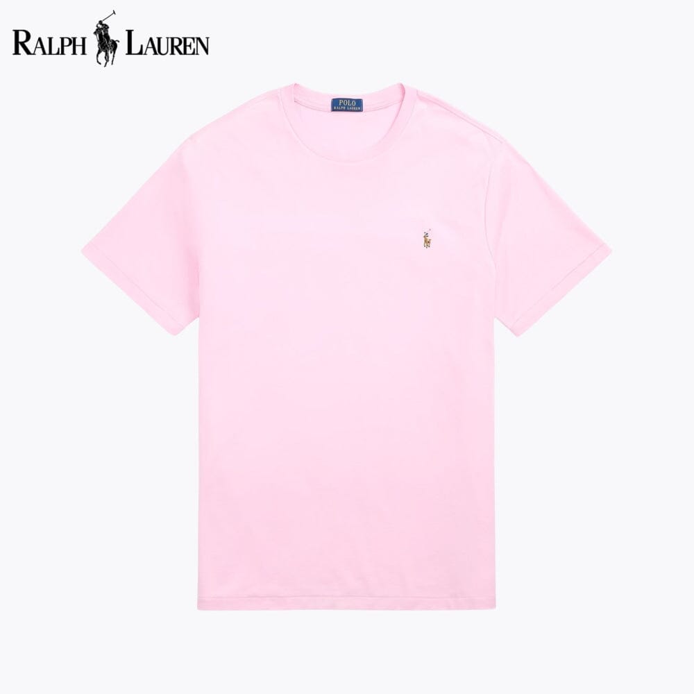Camiseta de cuello redondo de algodón suave para hombre