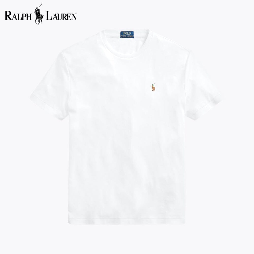 Camiseta de cuello redondo de algodón suave para hombre