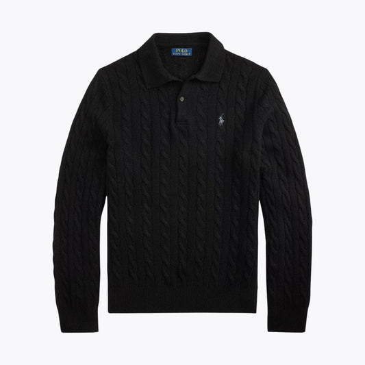 Men's Wool–Cashmere Cable-Knit Jumper