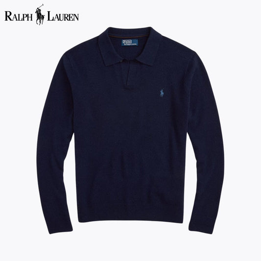 Men's Wool Johnny-Collar Sweater