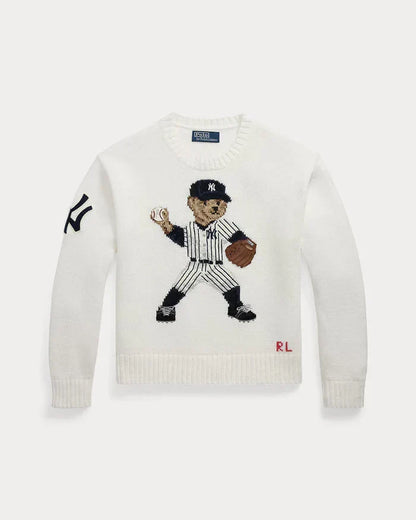Conjunto para hombre 3 estilos RL Polo Bear Suéter Conjunto YANKEES