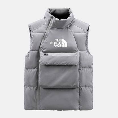 Suéter de punto trenzado de mezcla de lana acolchada TNF